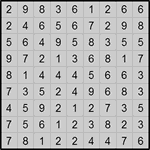 Хитори 9х9 #3 средний