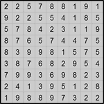 Хитори 9х9 #4 средний