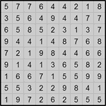 Хитори 9х9 #2 трудный