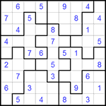 Судоку-пазл 9х9 #76 легкий