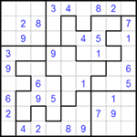 Судоку-пазл 9х9 #80 легкий