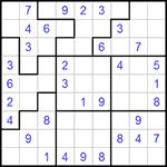 Судоку-пазл 9х9 #82 легкий