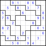 Судоку-пазл 9х9 #83 легкий