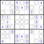 Судоку “Чет-нечет” 9х9 #21 легкий