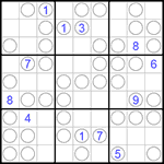Судоку “Чет-нечет” 9х9 #19 трудный