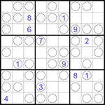 Судоку “Чет-нечет” 9х9 #23 трудный