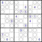 Судоку “Чет-нечет” 9х9 #13 очень трудный