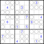 Судоку “Чет-нечет” 9х9 #16 очень трудный