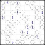 Судоку “Чет-нечет” 9х9 #18 очень трудный