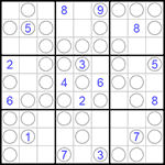 Судоку “Чет-нечет” 9х9 #19 очень трудный