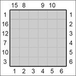 Какурасу 6х6 #4 средний Какурасу 6х6 #4 средний