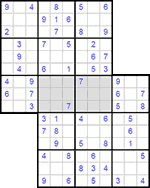 Судоку-сэнсэй #3 легкий