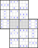 Судоку-сэнсэй #4 легкий