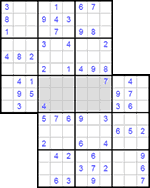 Судоку-сэнсэй #6 легкий