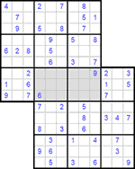 Судоку-сэнсэй #7 легкий