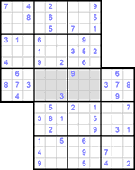 Судоку-сэнсэй #9 легкий