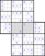 Судоку-сэнсэй #10 легкий