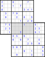 Судоку-сэнсэй #2 трудный