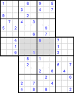 Судоку-сэнсэй #4 очень трудный