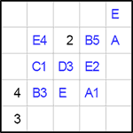 Квадрат Эйлера 5х5 #4 легкий Квадрат Эйлера 5х5 #4 легкий