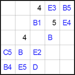 Квадрат Эйлера 5х5 #5 легкий