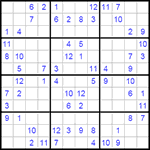 Судоку 12х12 #17 средний Судоку 12х12 #17 средний