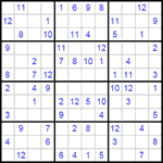 Судоку 12х12 #20 средний Судоку 12х12 #20 средний