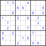 Судоку 9х9 #129 средний Судоку 9х9 #129 средний