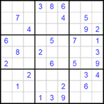 Судоку 9х9 #130 средний Судоку 9х9 #130 средний