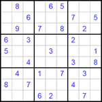 Судоку 9х9 #134 средний Судоку 9х9 #134 средний