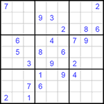 Судоку 9х9 #135 средний Судоку 9х9 #135 средний