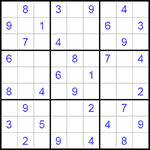 Судоку 9х9 #136 средний Судоку 9х9 #136 средний