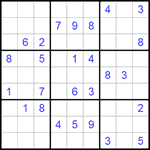Судоку 9х9 #137 средний Судоку 9х9 #137 средний