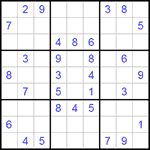 Судоку 9х9 #142 средний Судоку 9х9 #142 средний