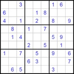 Судоку 9х9 #144 средний Судоку 9х9 #144 средний