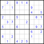 Судоку 9х9 #146 средний Судоку 9х9 #146 средний