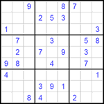 Судоку 9х9 #147 средний Судоку 9х9 #147 средний