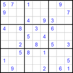 Судоку 9х9 #148 средний Судоку 9х9 #148 средний
