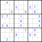 Судоку 9х9 #150 средний Судоку 9х9 #150 средний