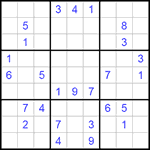 Судоку 9х9 #126 очень трудный Судоку 9х9 #126 очень трудный
