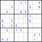 Судоку 9х9 #128 очень трудный Судоку 9х9 #128 очень трудный