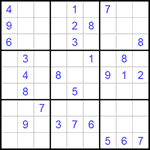 Судоку 9х9 #129 очень трудный Судоку 9х9 #129 очень трудный
