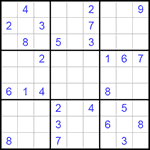 Судоку 9х9 #131 очень трудный Судоку 9х9 #131 очень трудный