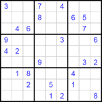 Судоку 9х9 #132 очень трудный Судоку 9х9 #132 очень трудный