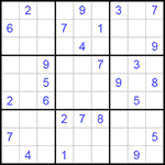 Судоку 9х9 #133 очень трудный Судоку 9х9 #133 очень трудный
