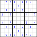Судоку 9х9 #137 очень трудный Судоку 9х9 #137 очень трудный