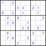 Судоку 9х9 #143 очень трудный Судоку 9х9 #143 очень трудный