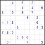 Судоку 9х9 #154 средний Судоку 9х9 #154 средний
