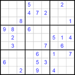 Судоку 9х9 #155 средний Судоку 9х9 #155 средний
