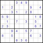 Судоку 9х9 #156 средний Судоку 9х9 #156 средний